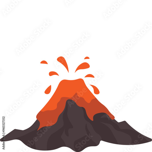 Volcano Illustration