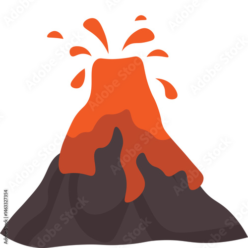 Volcano Illustration