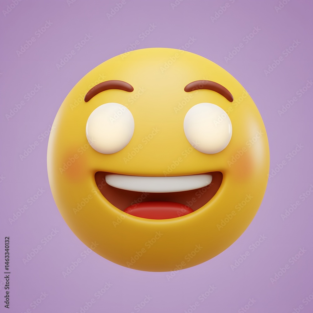 Fototapeta premium Emoji Happy Expression