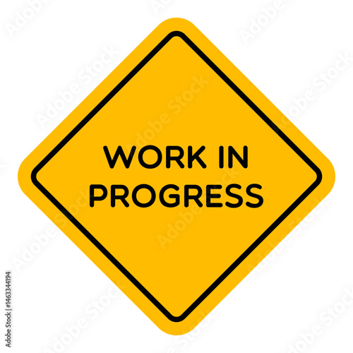 Wallpaper Mural Vector Work in Progress Road Sign Illustration Torontodigital.ca
