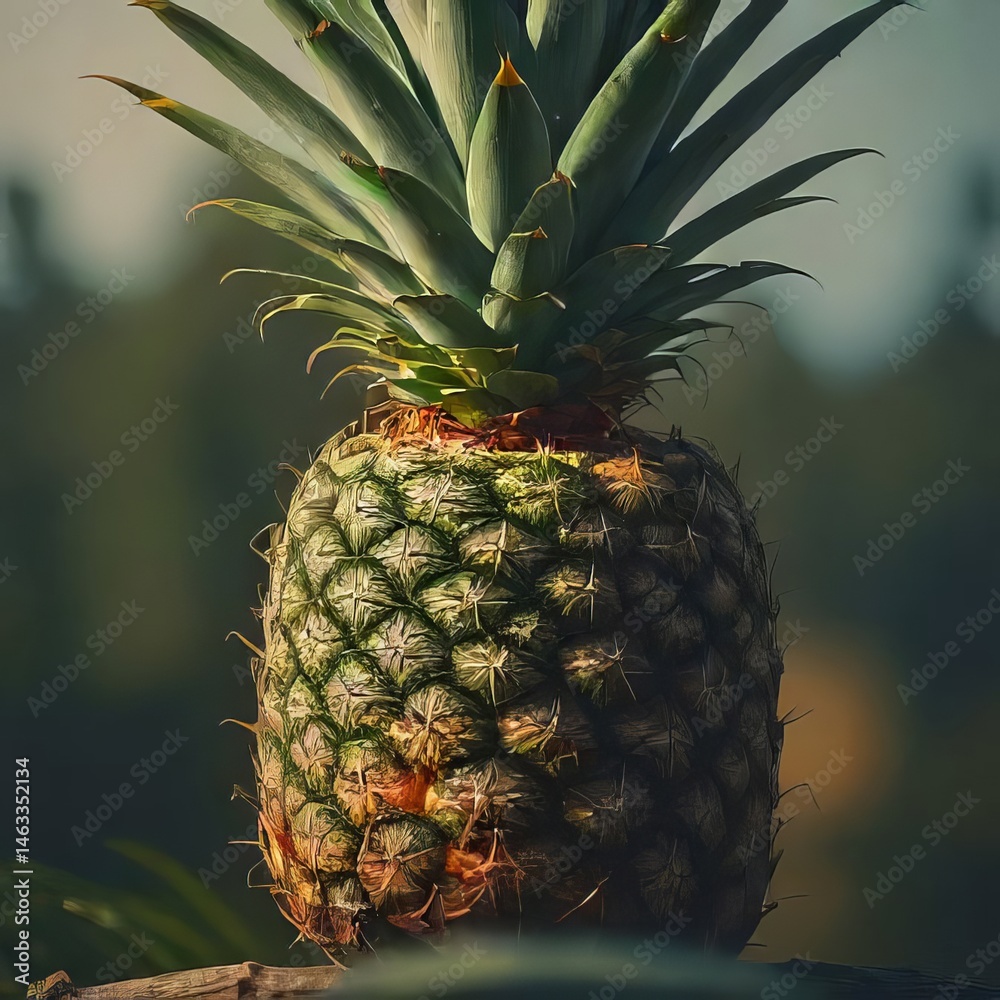 Fototapeta premium pineapple on the vine
