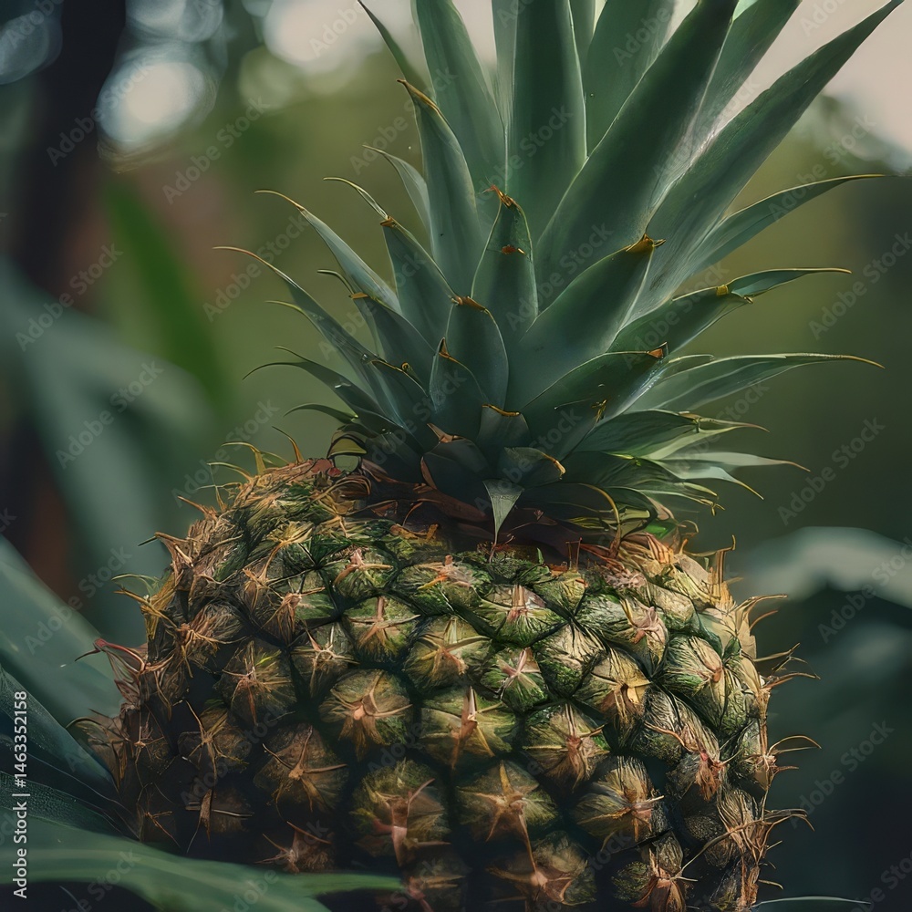 Fototapeta premium pineapple on the vine