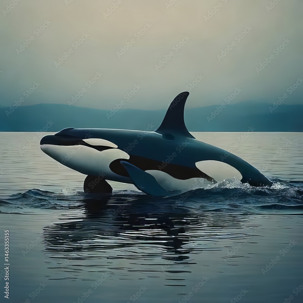 Fototapeta premium dolphin in the water