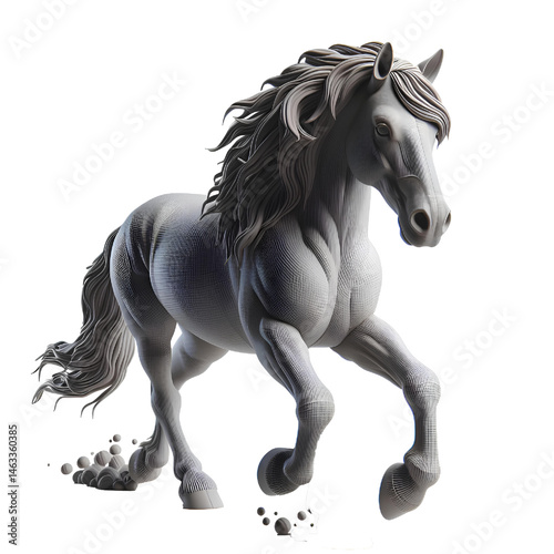 horse isolated on white background