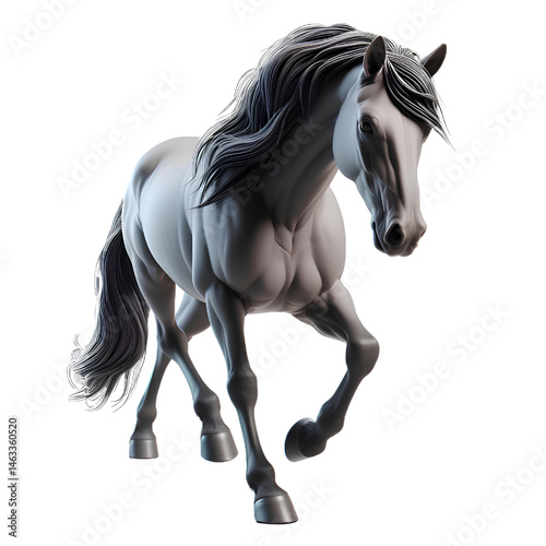 horse isolated on white background