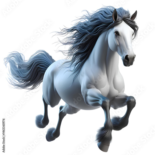 horse isolated on white background
