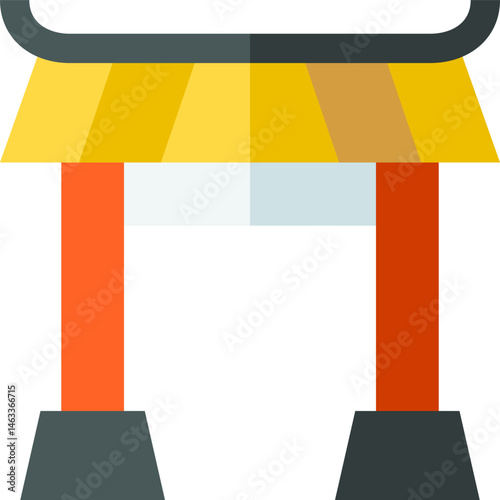 monastery illustration on a white background    