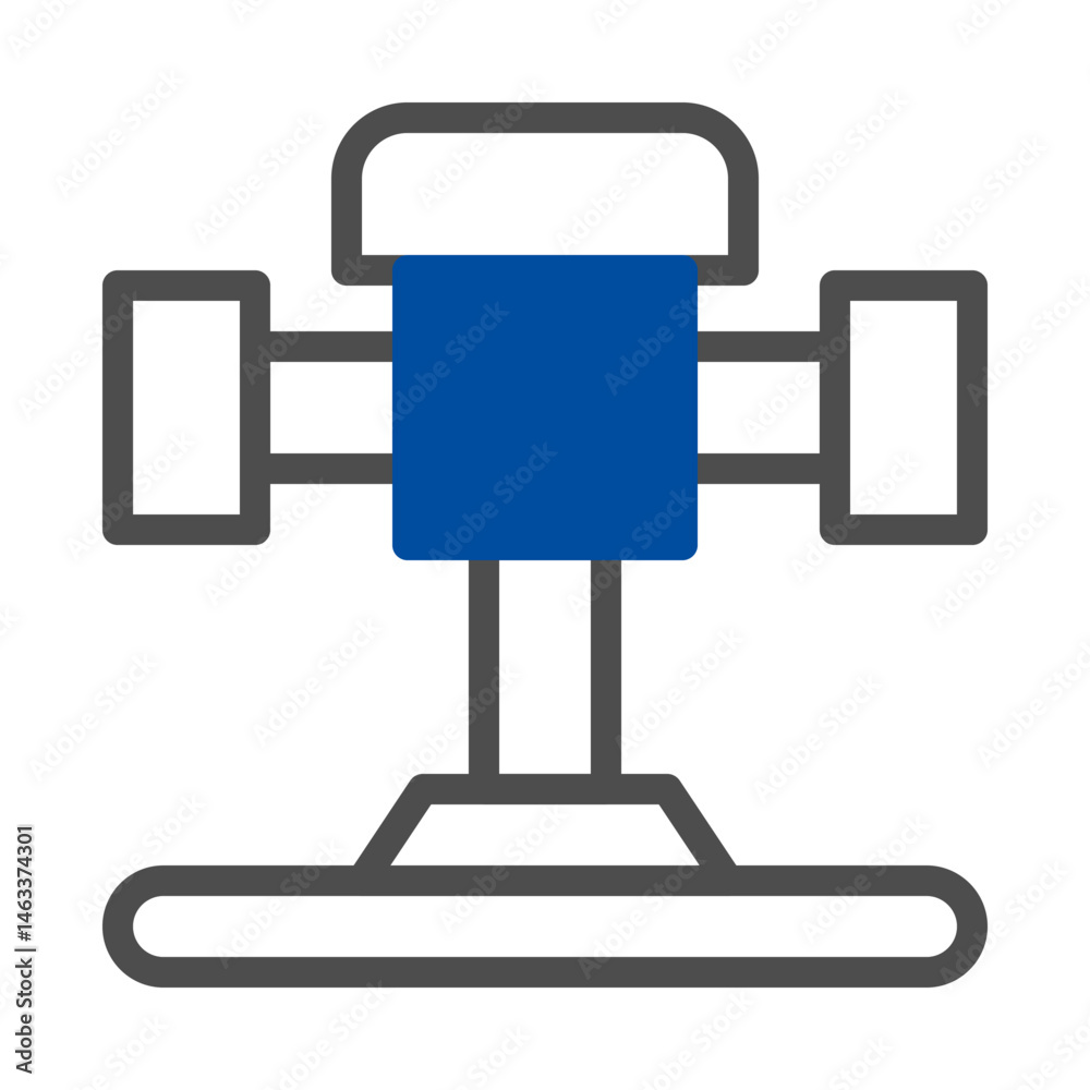 Stylized Blueprint of a Technological Device with Precision and Clean Lines