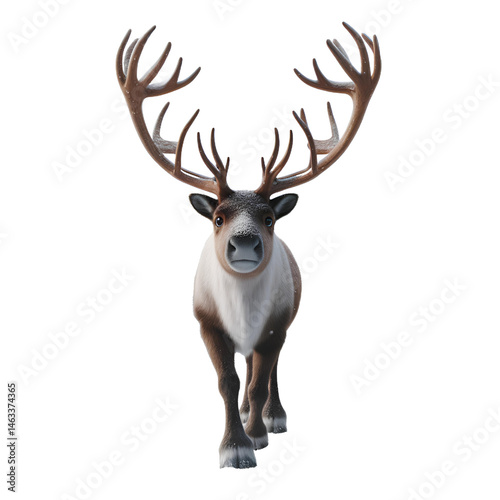 elk isolated on white background