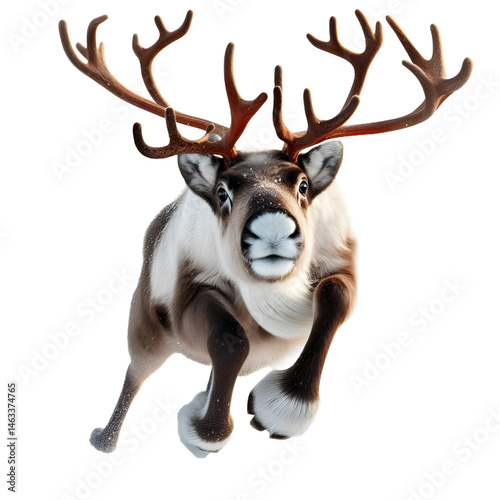 elk isolated on white background