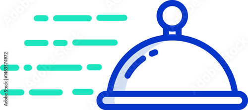 platter illustration on a white background     