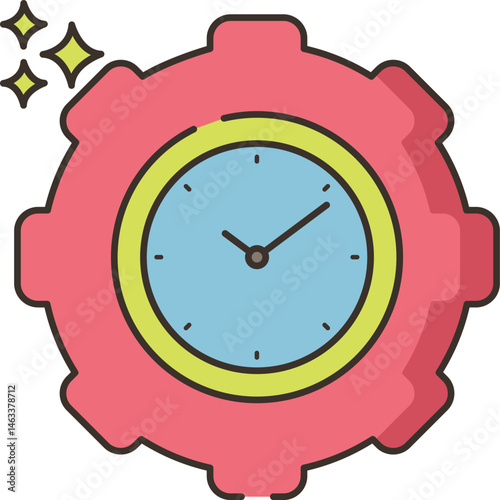 productive illustration on a white background     