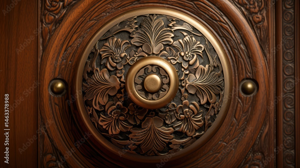 Obraz premium antique doorknob door