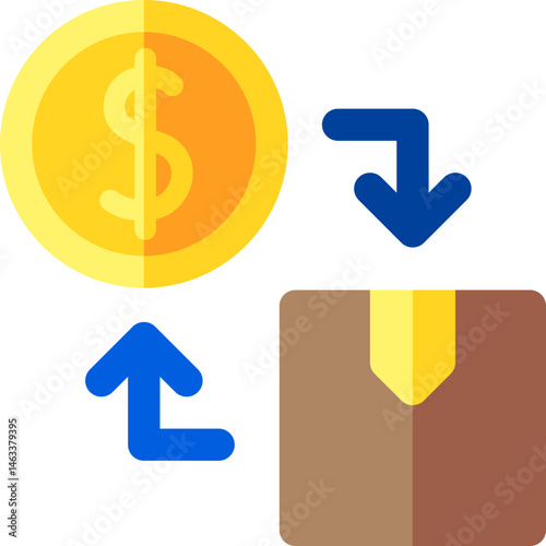 purchasing illustration on a white background     