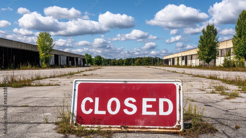 Fototapeta premium Abandoned Airport: A Glimpse into the Past