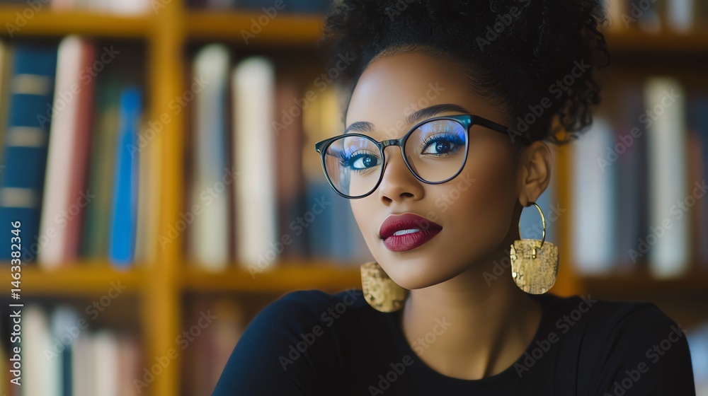 Young beauty woman gaining knowledge in business management through an online MBA program.