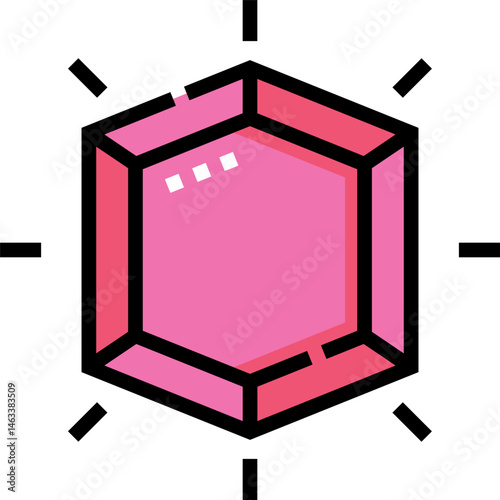 sapphire illustration on a white background     