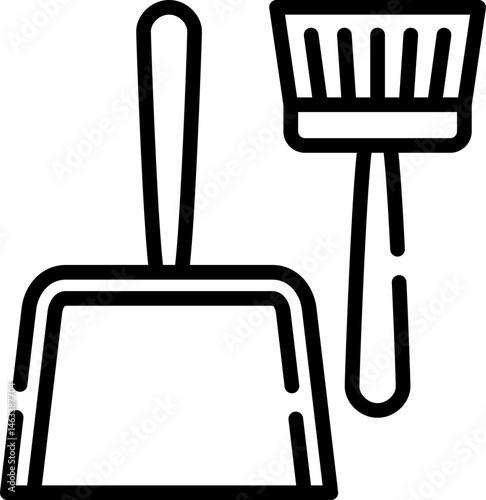 scoop illustration on a white background     