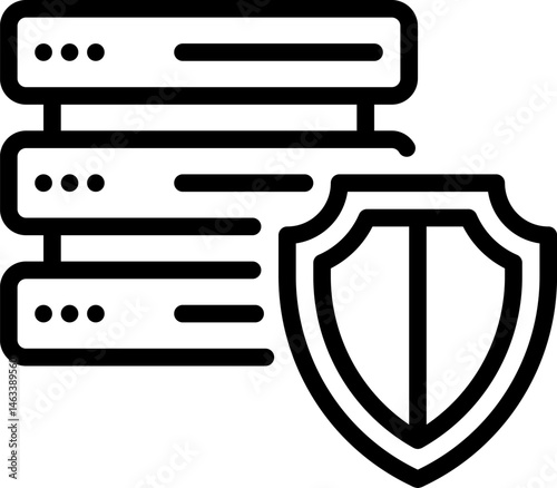 server illustration on a white background     