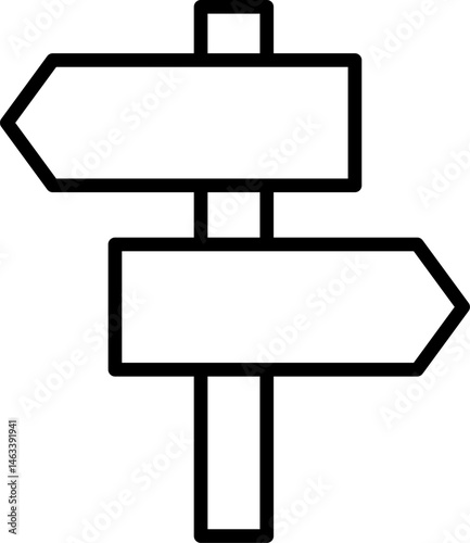signboard illustration on a white background     