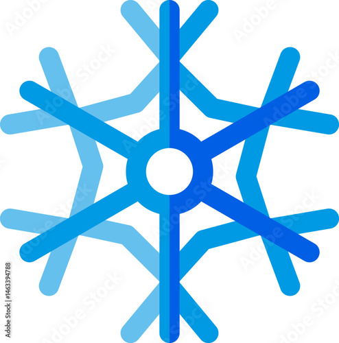 snowflake illustration on a white background     