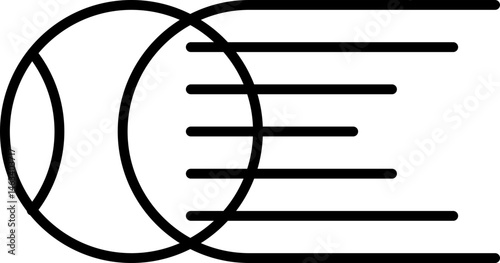 Paddle Club Logo Lineart Vector
