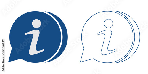Set of Information icon symbol. Vector Illustration.