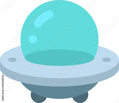 ufo illustration on a white background     
