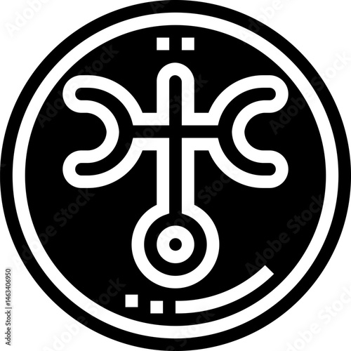 uranus illustration on a white background     