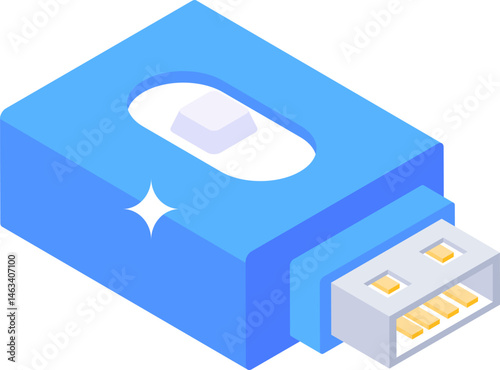 usb illustration on a white background     
