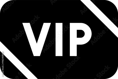 vip card illustration on a white background     