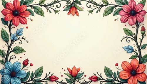 Intricate floral damask, swirling vines and leaves , vector, art, leaf