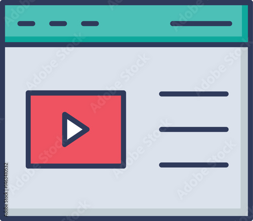web browser illustration on a white background     