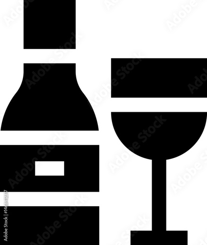 wine illustration on a white background     