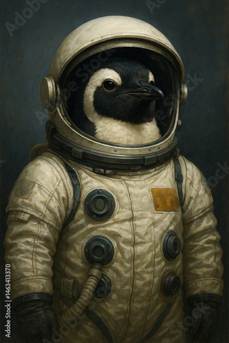 penguin astronaut 