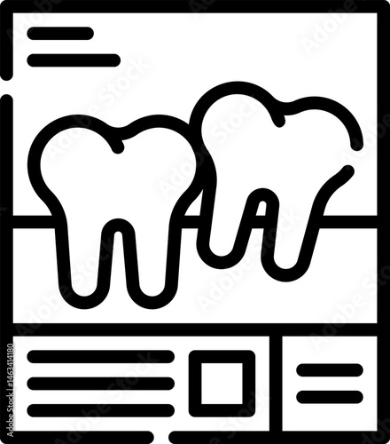 x ray illustration on a white background     