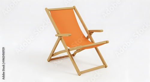 wooden chair on white