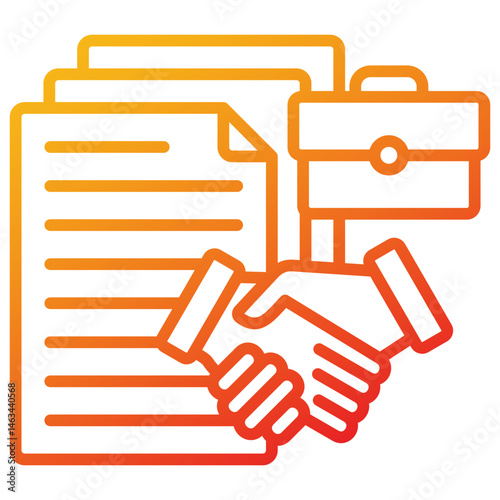 Corporate Contract Icon