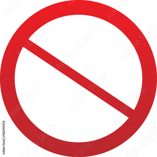 The Universal Symbol of Prohibition: A Red Circle with a Diagonal Slash