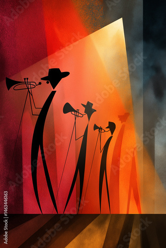 Retro-style soul music caricature posters