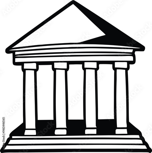 vector illustration of a column