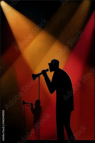 Retro-style soul music caricature posters