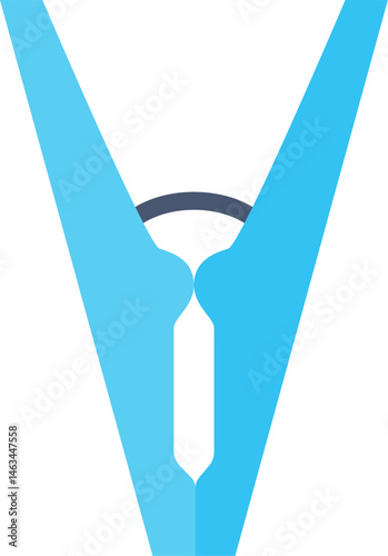 clothes peg illustration on a white background    