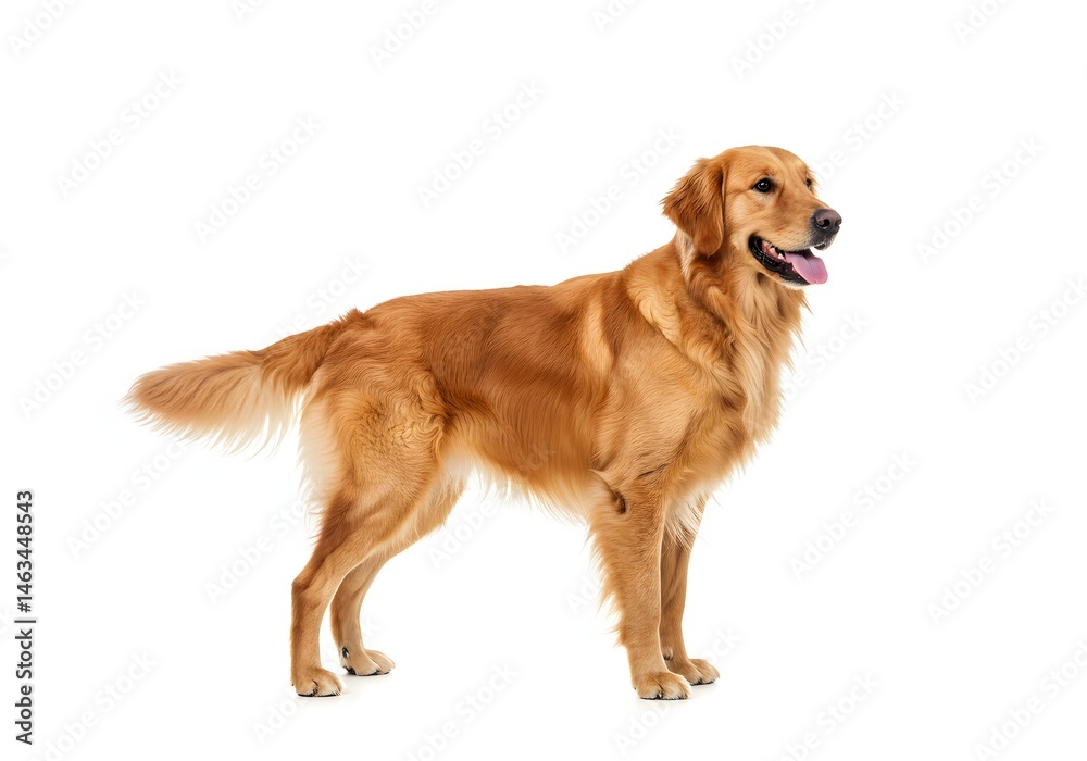 Fototapeta premium Dog on white background