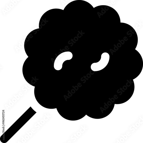 cotton candy illustration on a white background     