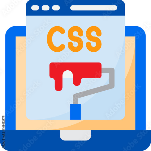 css illustration on a white background     