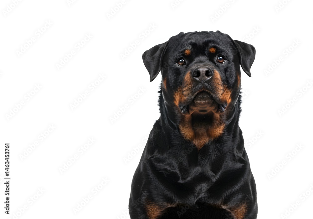 Fototapeta premium Dog on white background