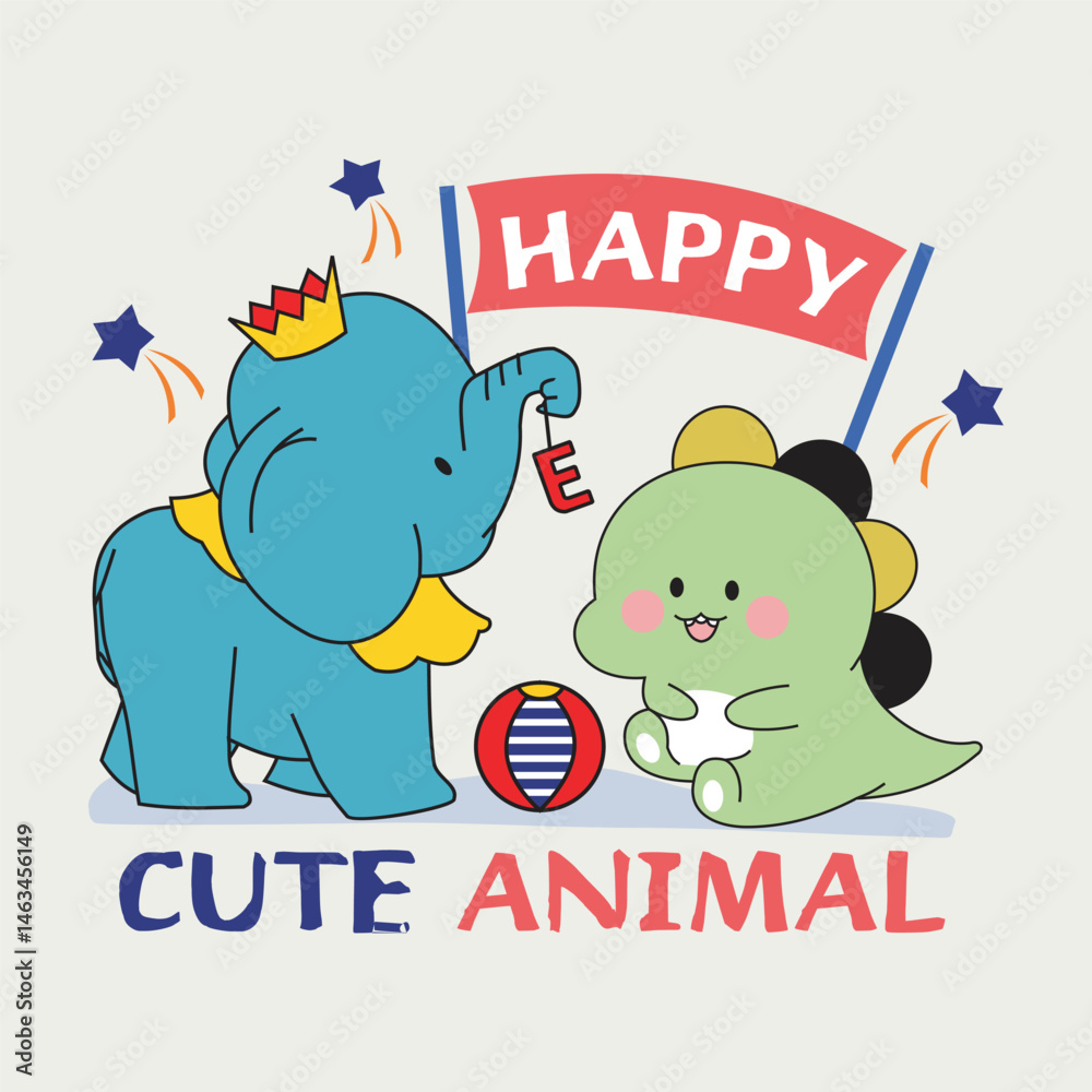 Fototapeta premium design cartoon animals vector illustration