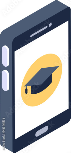 education app illustration on a white background     