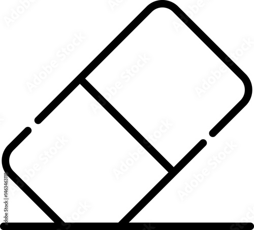erase illustration on a white background     